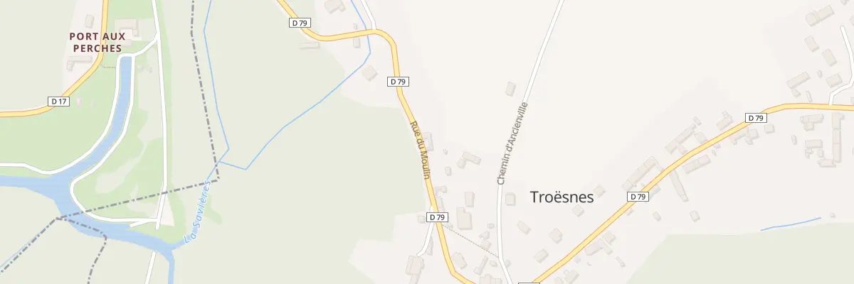 Plan du 12 Rue du Moulin à Troësnes