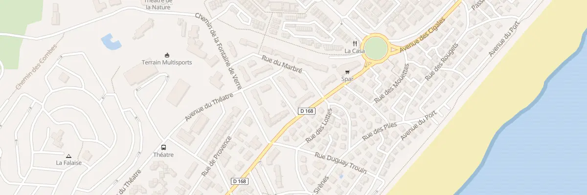 Plan du 7 Rue du Sublet (Plage) à Narbonne