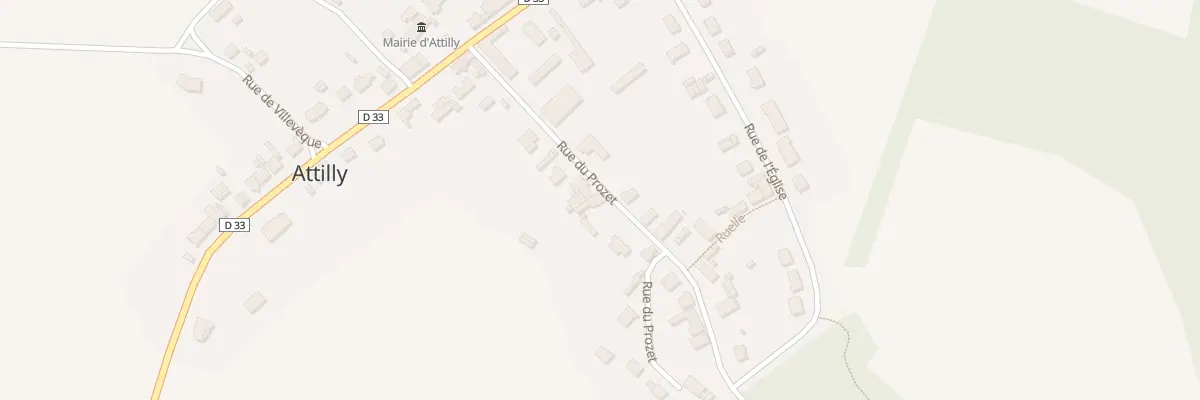 Plan du 8 Rue du Prozet à Attilly