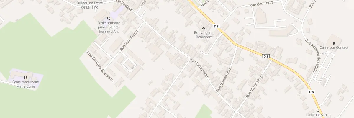 Plan du 34 Rue Lambrecht à Lallaing