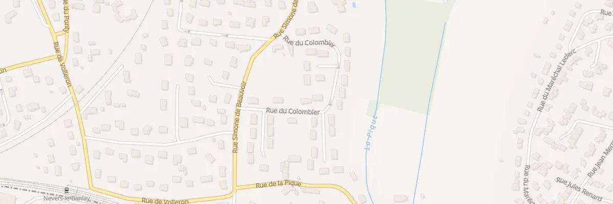 Plan du 4 Rue du Colombier à Coulanges-lès-Nevers