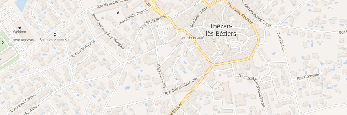 Plan du 3 Rue Edmond Rostand à Thézan-lès-Béziers