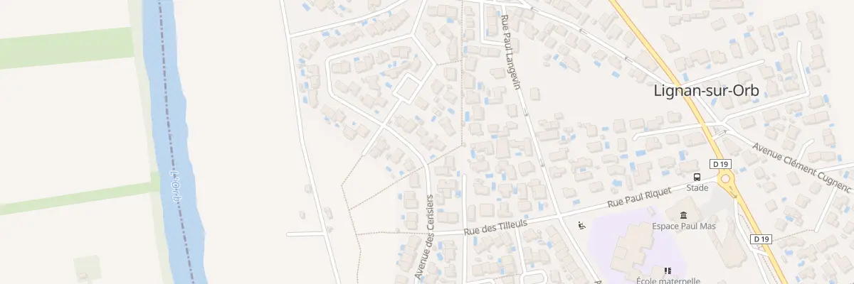 Plan du 33 Av des Cerisiers à Lignan-sur-Orb