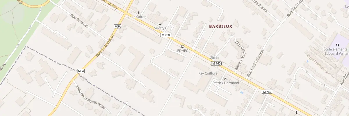 Plan du 22 Av Gustave Delory à Roubaix