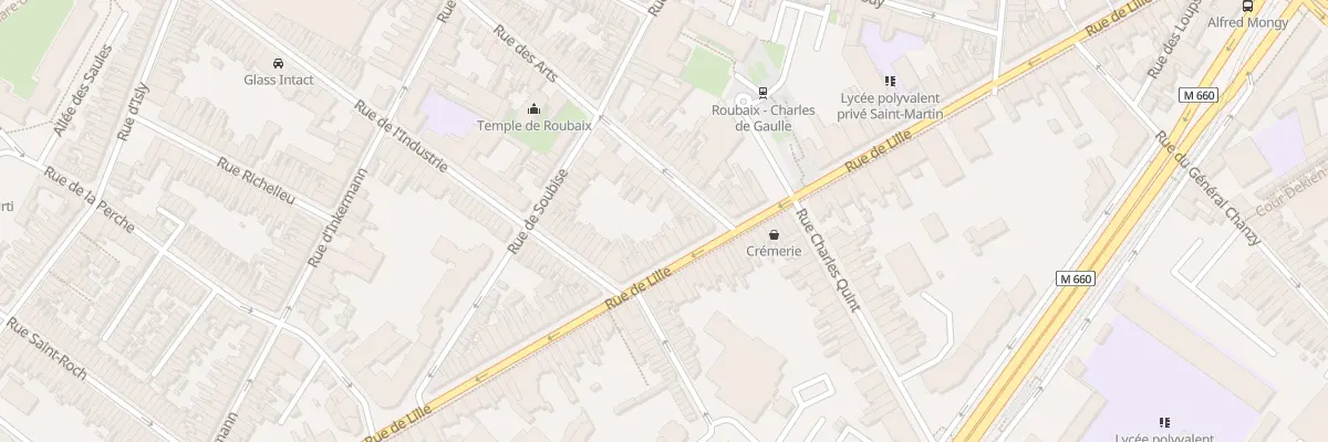 Plan du 108 Rue de Lille à Roubaix