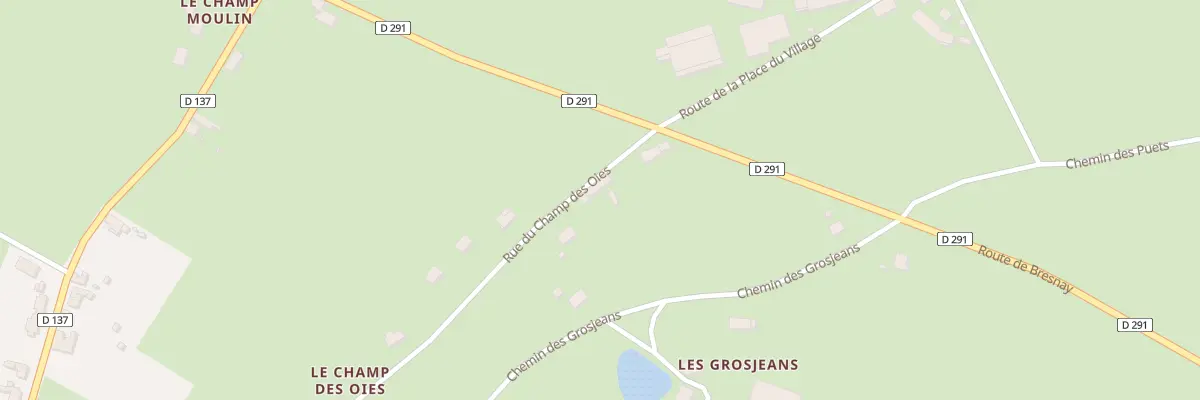 Plan du 5050 Le Champ des Oies à Cressanges