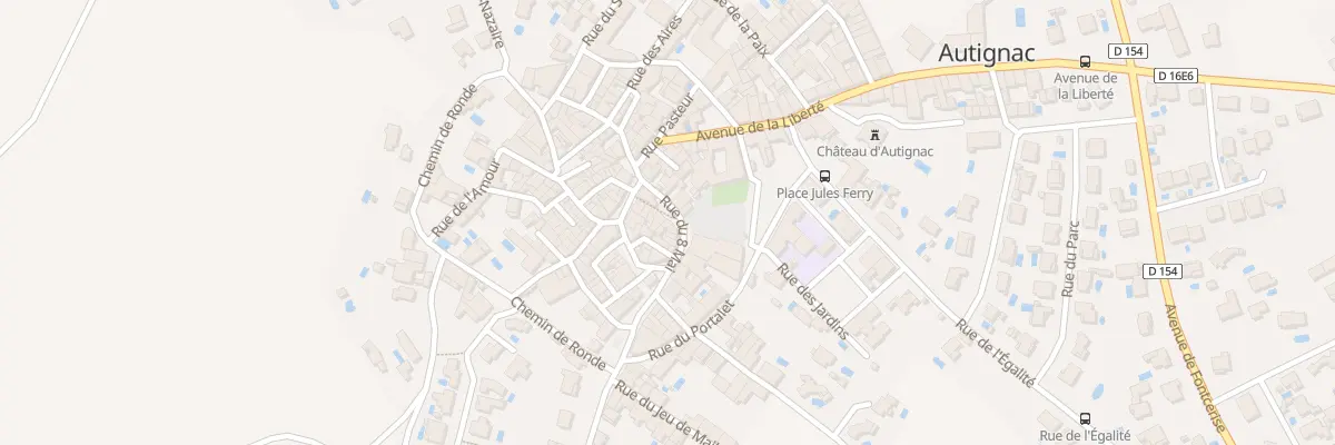 Plan du 2 Rue de la Mairie à Autignac