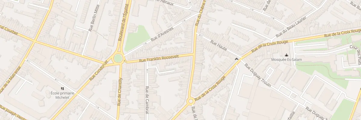 Plan du 100 Rue Franklin Roosevelt à Tourcoing