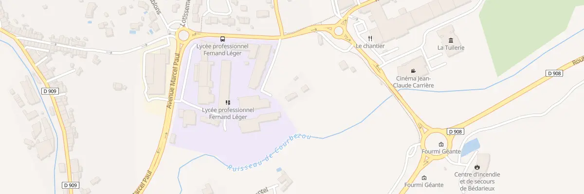 Plan du 9001 Ruisseau de Vebre à Bédarieux