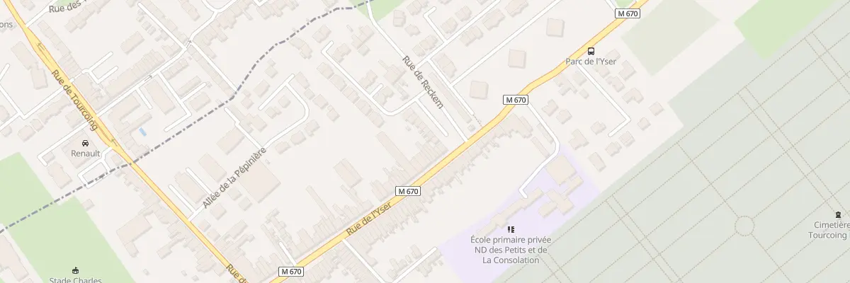 Plan du 67 Rue de l’Yser à Tourcoing