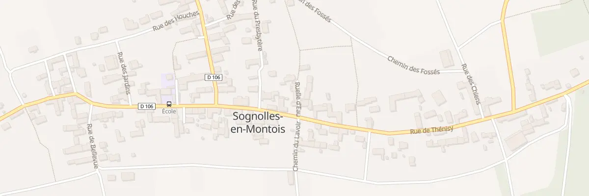 Plan du 15 Rue de Thénisy à Sognolles-en-Montois