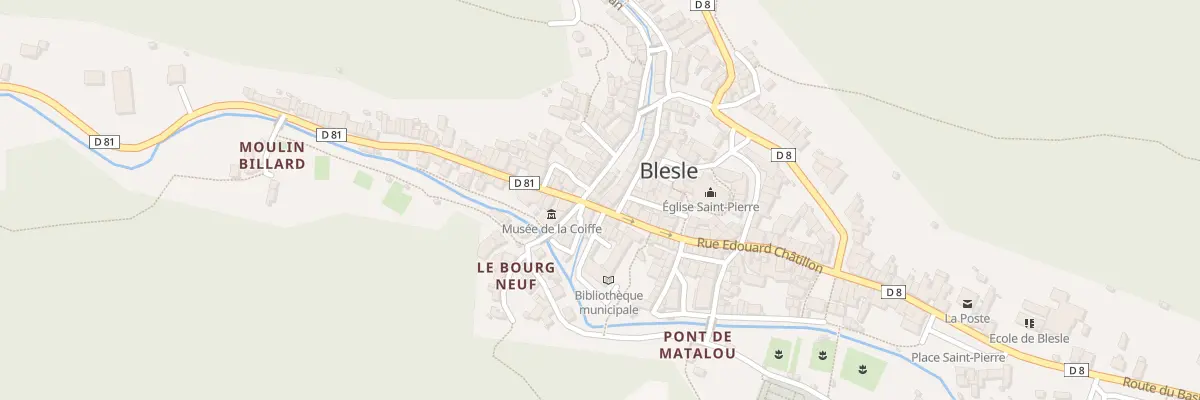 Plan du 5218 Rue Edouard Châtillon à Blesle