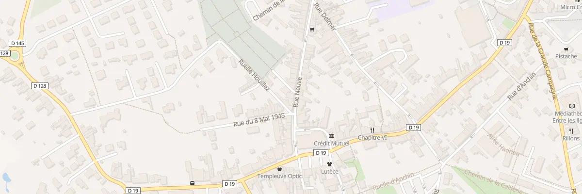 Plan du 13B Rue Neuve à Templeuve-en-Pévèle