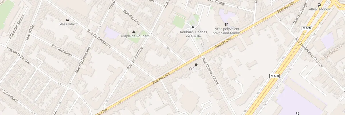 Plan du 5 Rue des Arts à Roubaix