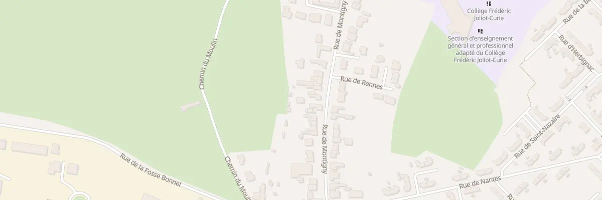Plan du 704 Rue de Montigny à Lallaing
