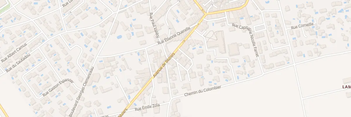Plan du 21 Av de Beziers à Thézan-lès-Béziers