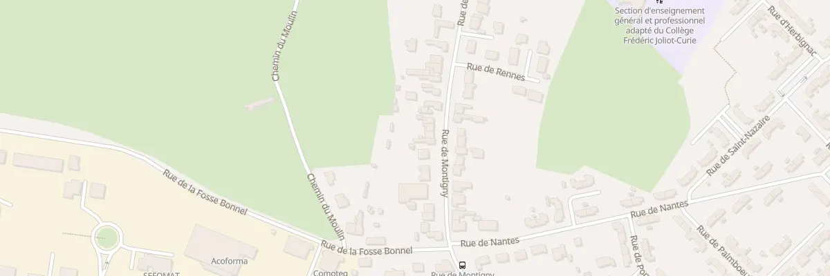 Plan du 742 Rue de Montigny à Lallaing