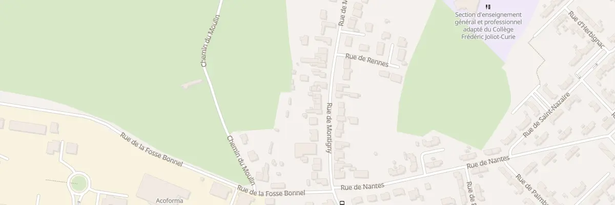 Plan du 740 Rue de Montigny à Lallaing