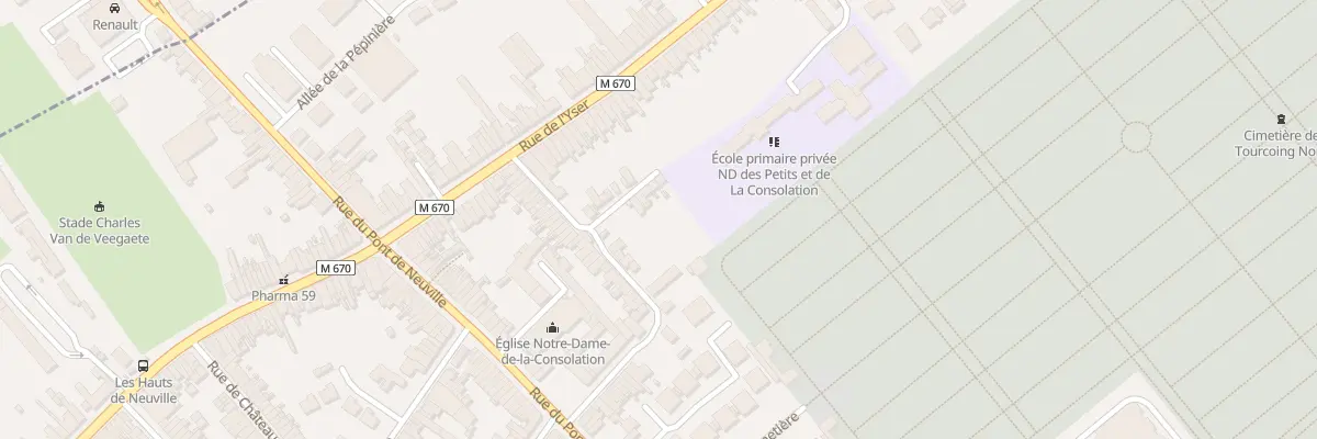 Plan du 2 Rue de l’Ermitage à Tourcoing