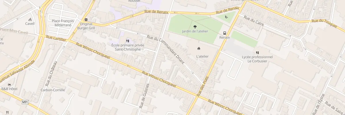 Plan du 36 Rue du Commandant Driant à Tourcoing