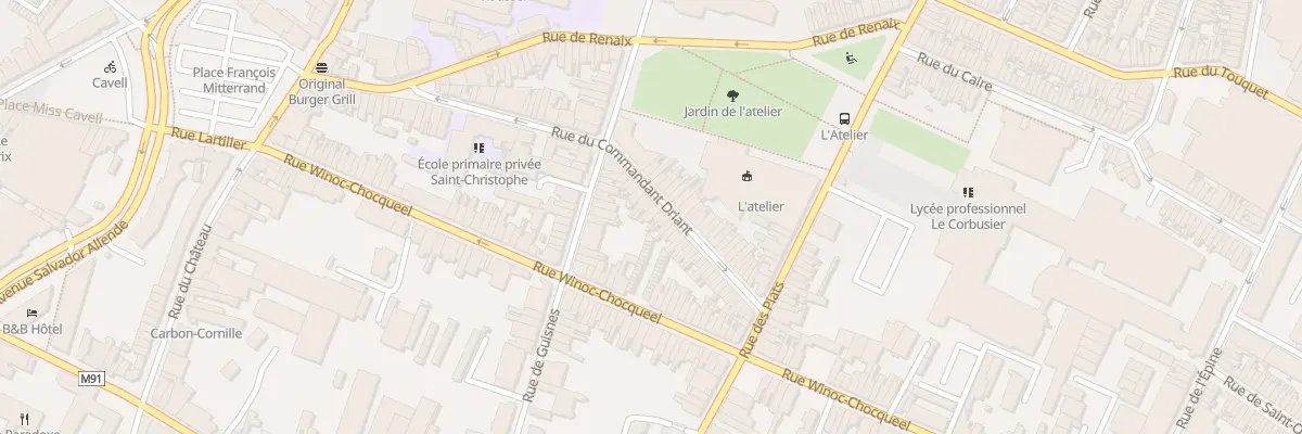 Plan du 38 Rue du Commandant Driant à Tourcoing