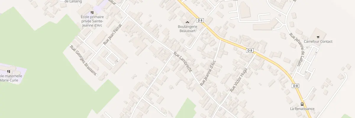 Plan du 40 Rue Lambrecht à Lallaing