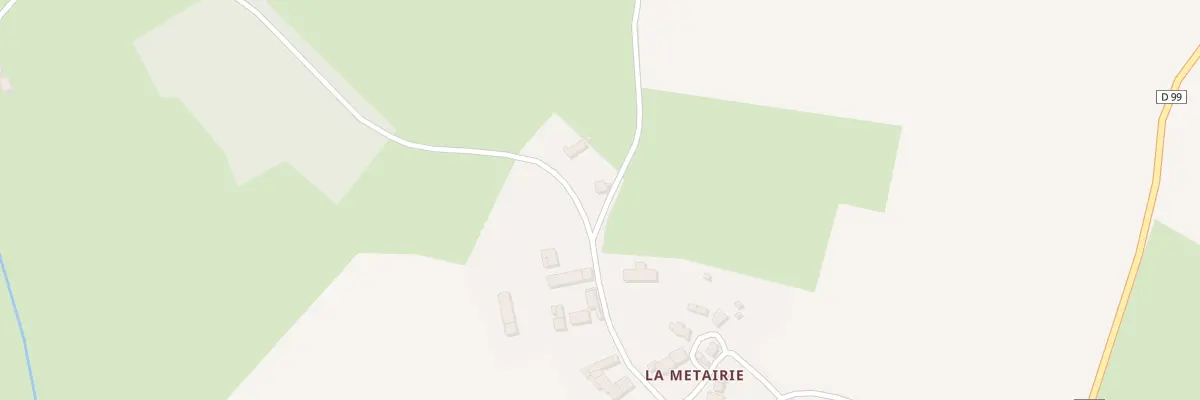 Plan du 14 Ham de la Metairie à Mézilles