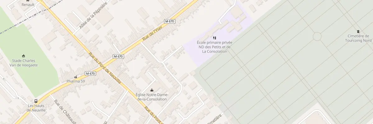 Plan du 3 Rue de l’Ermitage à Tourcoing