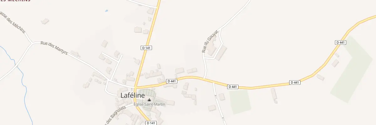 Plan du 11 Rte de Vieillefond à Laféline