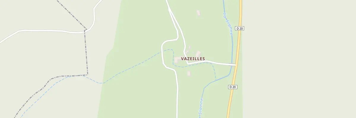 Plan du 5507 Vazeille à Blesle