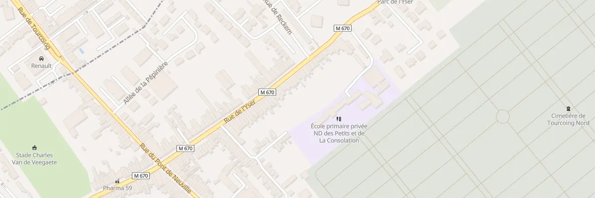 Plan du 78 Rue de l’Yser à Tourcoing