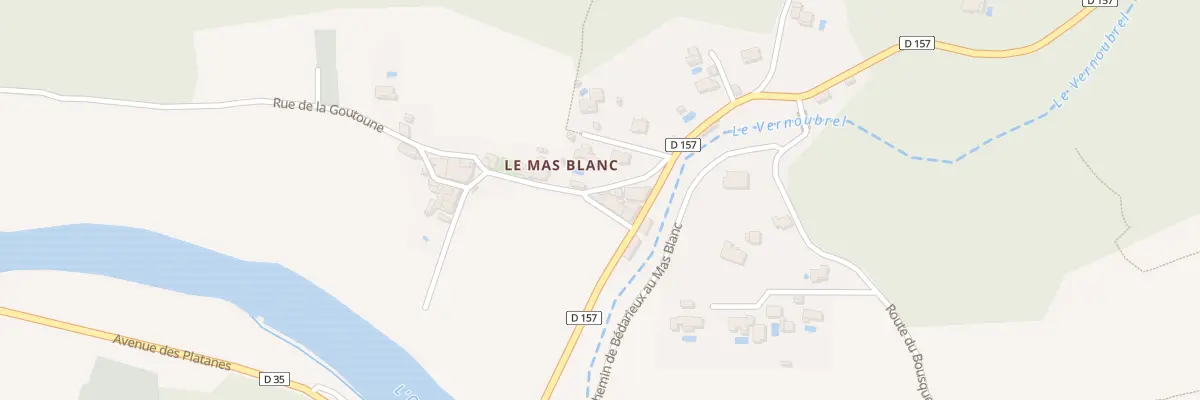 Plan du 5381 Le Mas Blanc à La Tour-sur-Orb