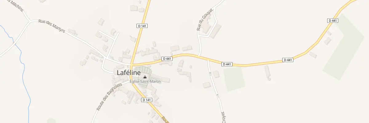 Plan du 8 Rte de Vieillefond à Laféline