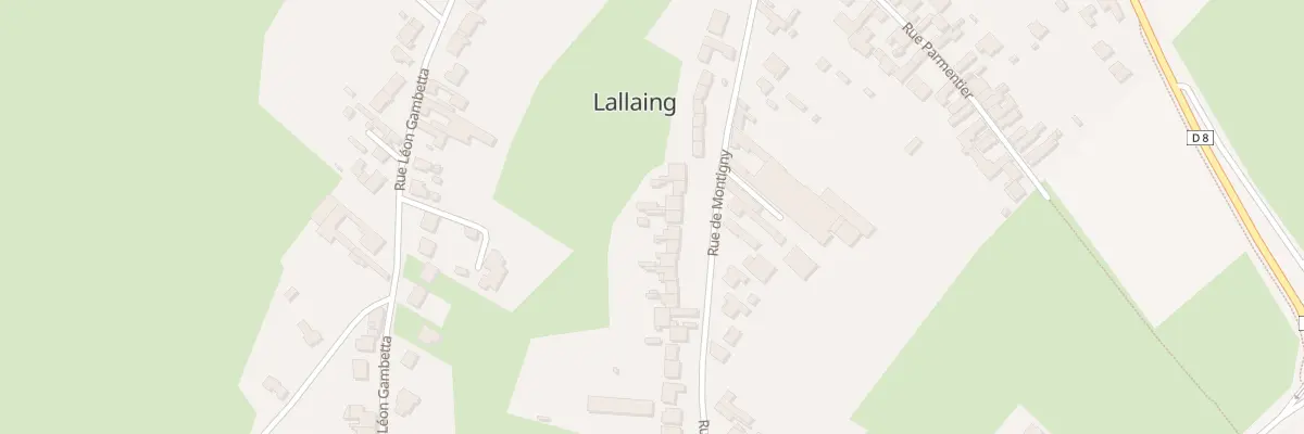 Plan du 216 Rue de Montigny à Lallaing