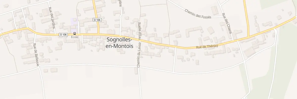 Plan du 22 Rue de Thénisy à Sognolles-en-Montois