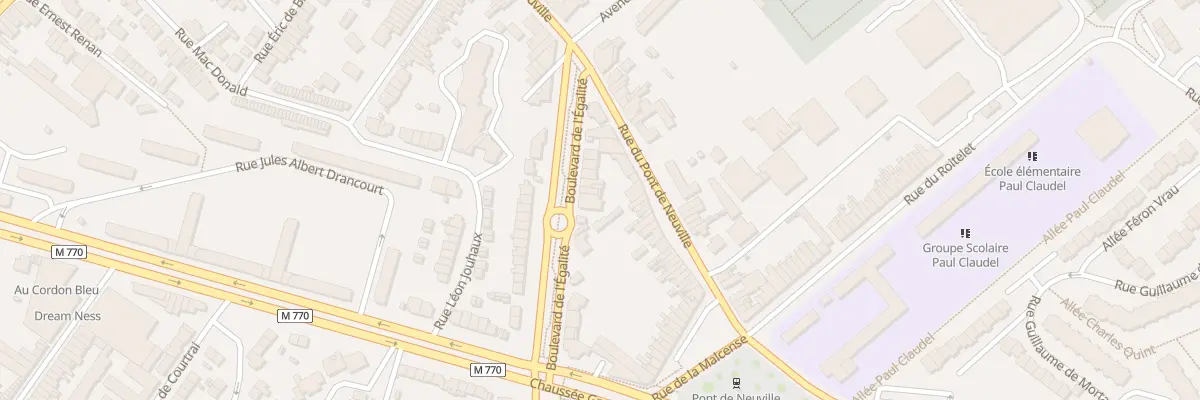 Plan du 442 Bd de l’ Egalité à Tourcoing