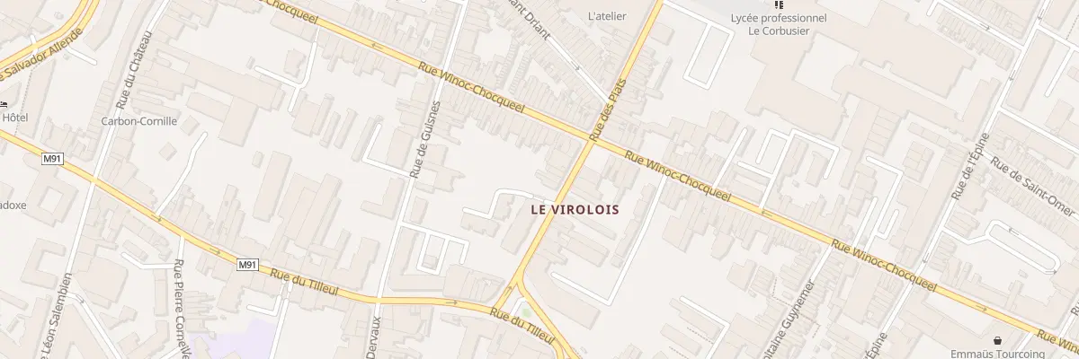 Plan du 33 Rue des Piats à Tourcoing