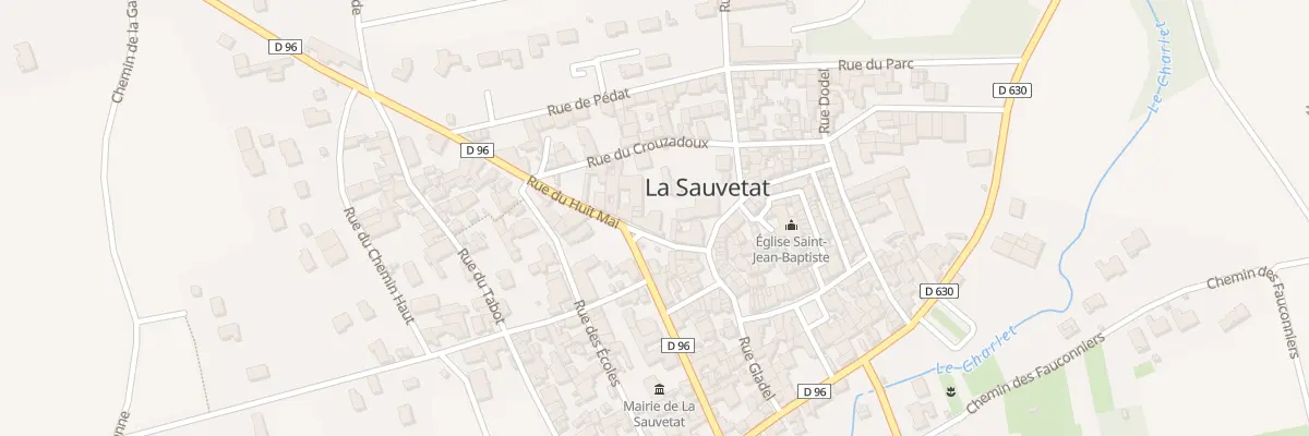 Plan du 2 Pl Saint Esprit à La Sauvetat