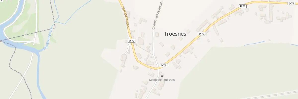 Plan du 3 Che d’Ancienville à Troësnes
