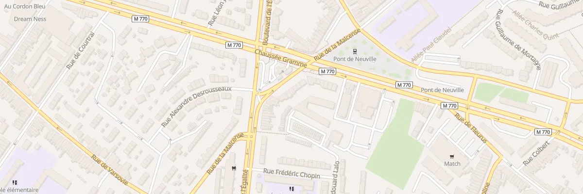Plan du 382 Rue de la Malcense à Tourcoing