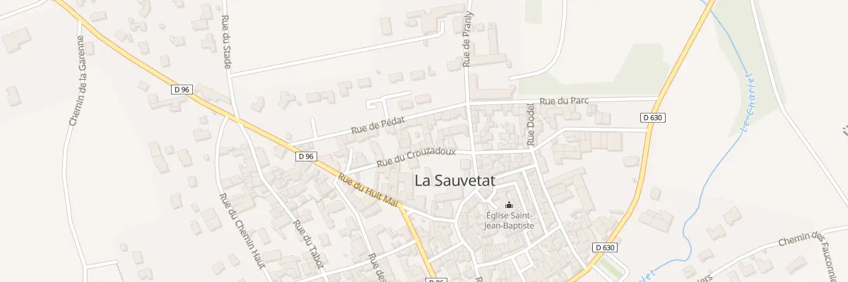 Plan du 12 Rue du Crouzadoux à La Sauvetat