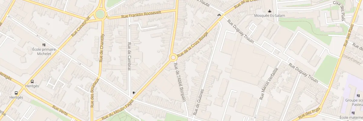Plan du 2 Rue de la Croix Rouge à Tourcoing