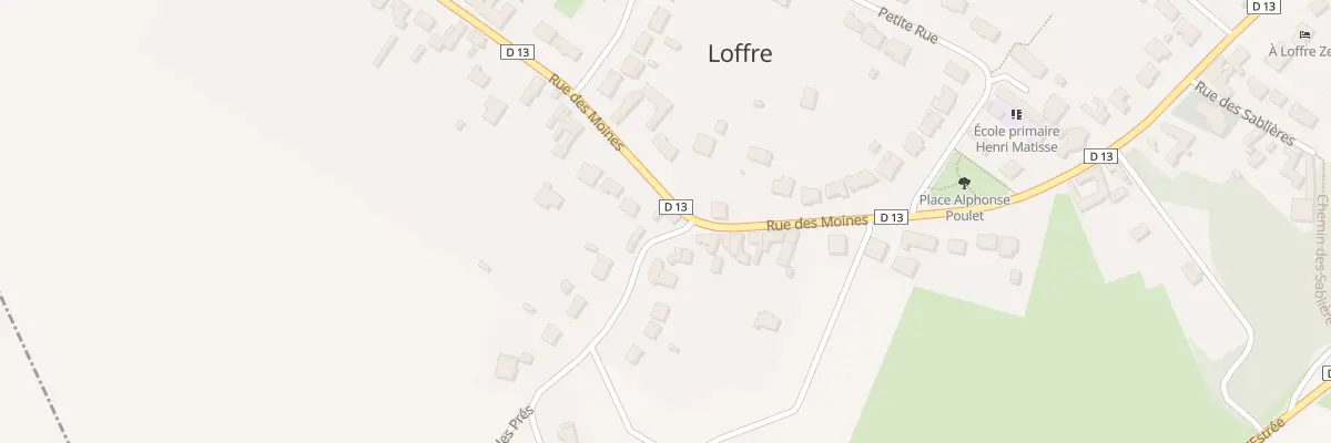 Plan du 10 Rue de Lewarde à Loffre