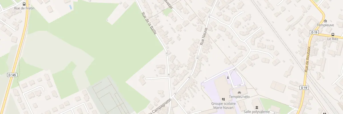 Plan du 8 Rue de la Baille à Templeuve-en-Pévèle