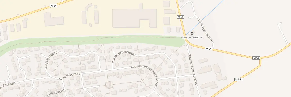 Plan du 16 Rue Henri Barbusse à Aulnat