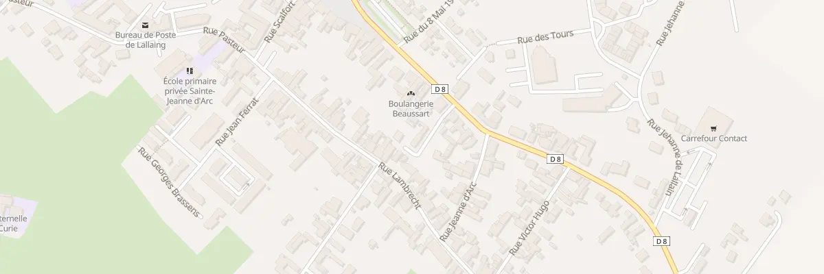Plan du 47A Rue Lambrecht à Lallaing