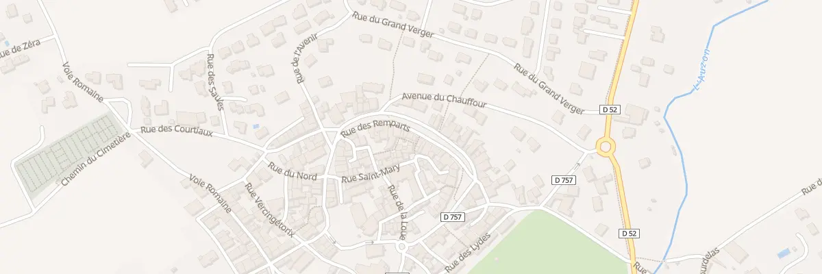 Plan du 15 Rue des Remparts à Orcet