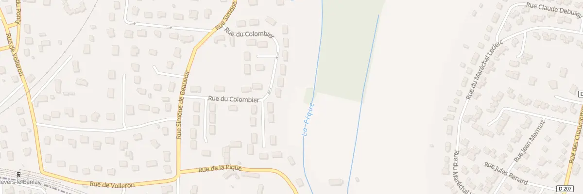 Plan du 17 Rue du Colombier à Coulanges-lès-Nevers