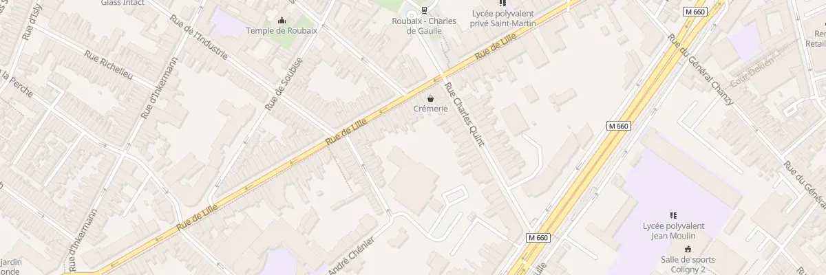Plan du 87 Rue de Lille à Roubaix