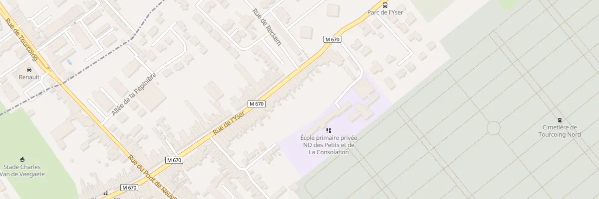 Plan du 86 Rue de l’Yser à Tourcoing